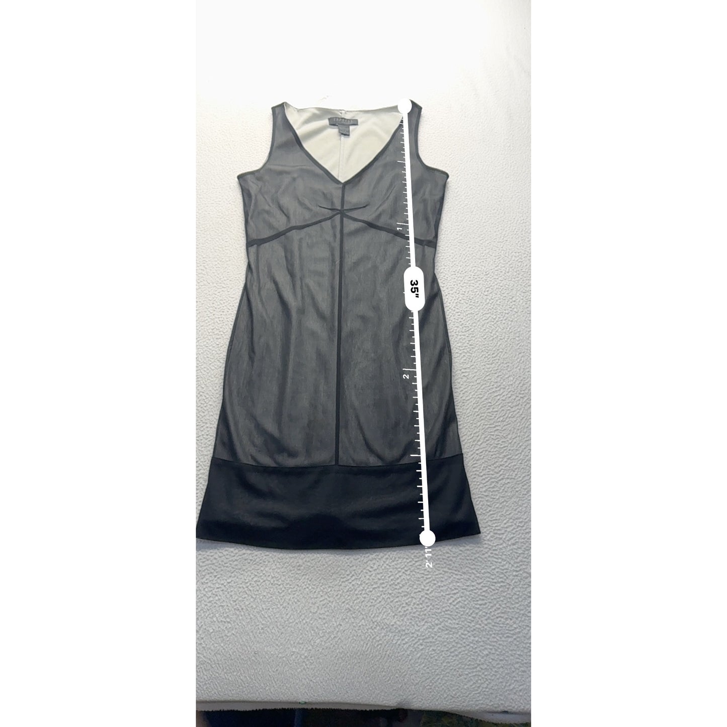 Express Black Sheer Mesh Sleeveless Dress #9318