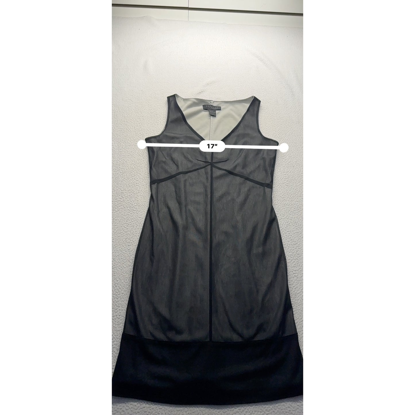 Express Black Sheer Mesh Sleeveless Dress #9318