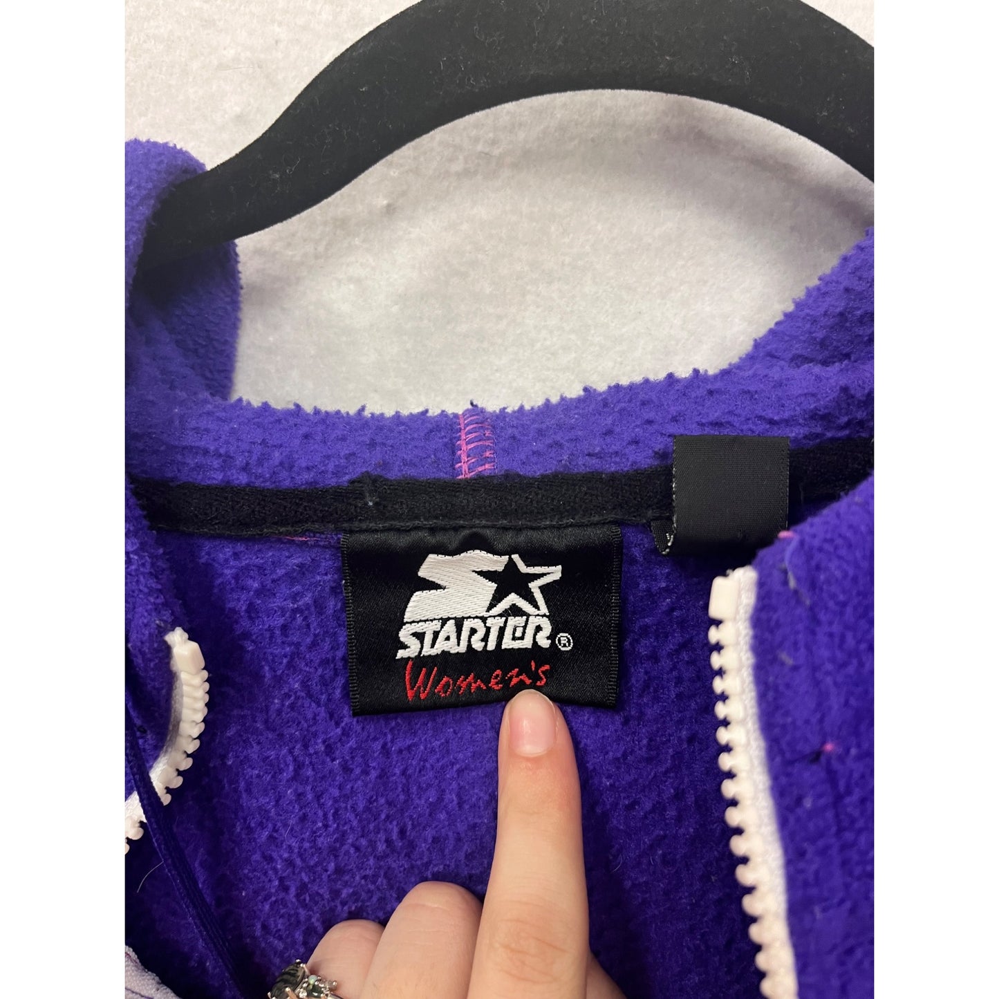 Starter Purple Hooded Fleece Jacket #8558