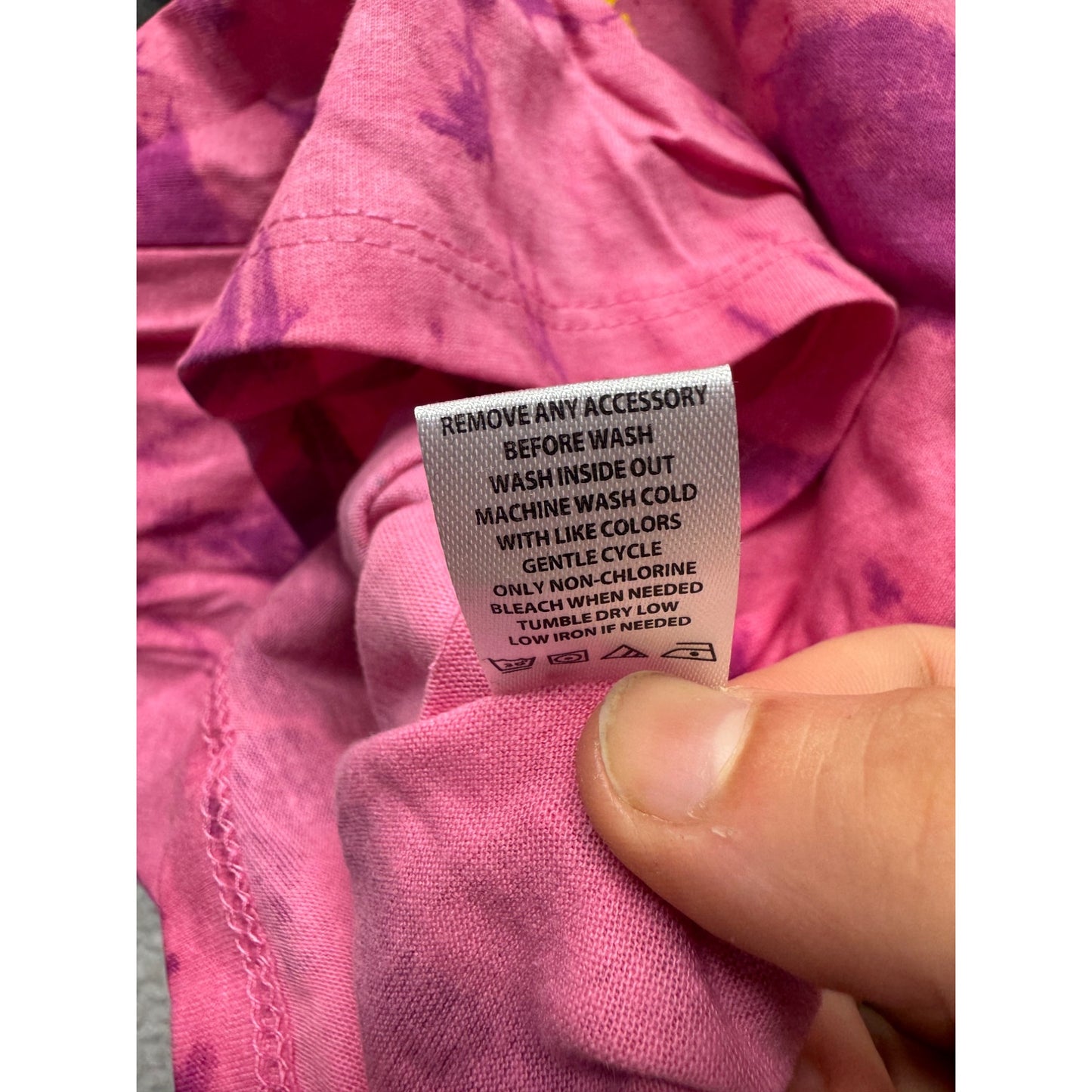 Drippin In Melanin Pink Sparkle Tie-Dye Graphic Tee Front Knot Size 7/8 #9333