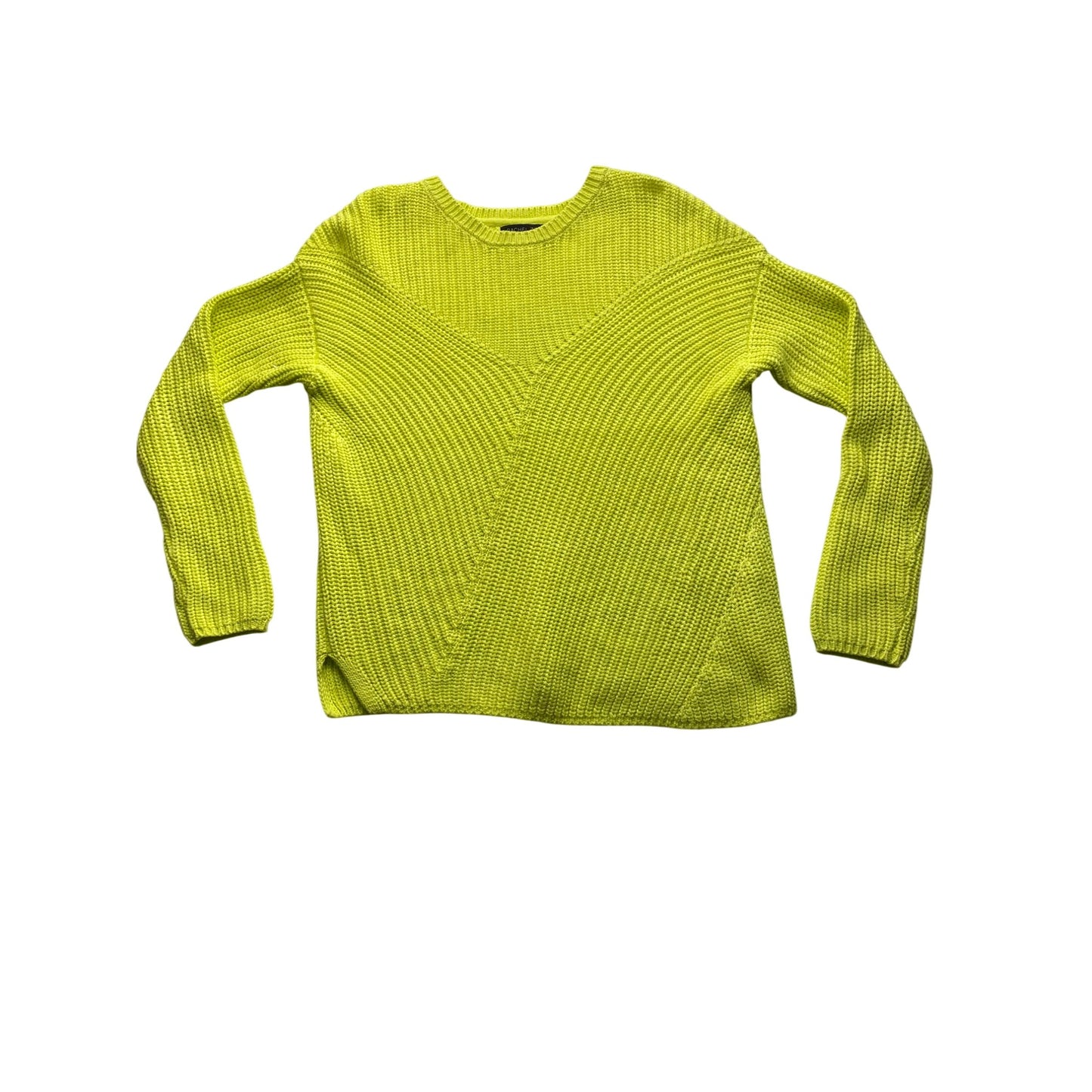 Rachel Zoe Womens Lime Green Knit Sweater #5649