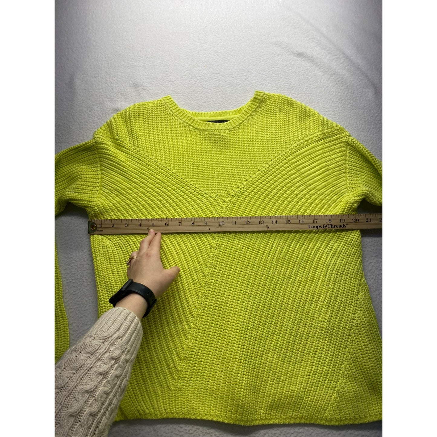 Rachel Zoe Womens Lime Green Knit Sweater #5649