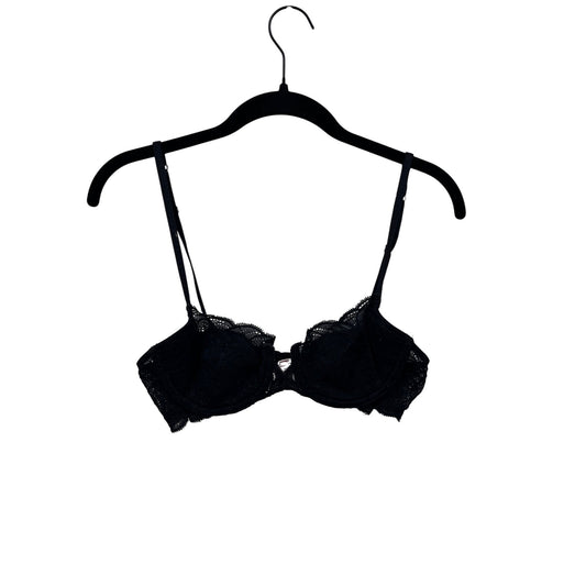 Victorias Secret Very Sexy Black Lace Underwire Bra Size 34B #8748