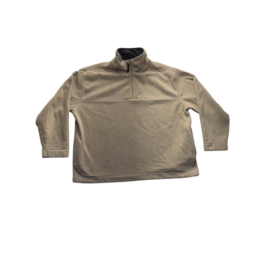 St Johns Bay Mens XL Tan Fleece Pullover #7624