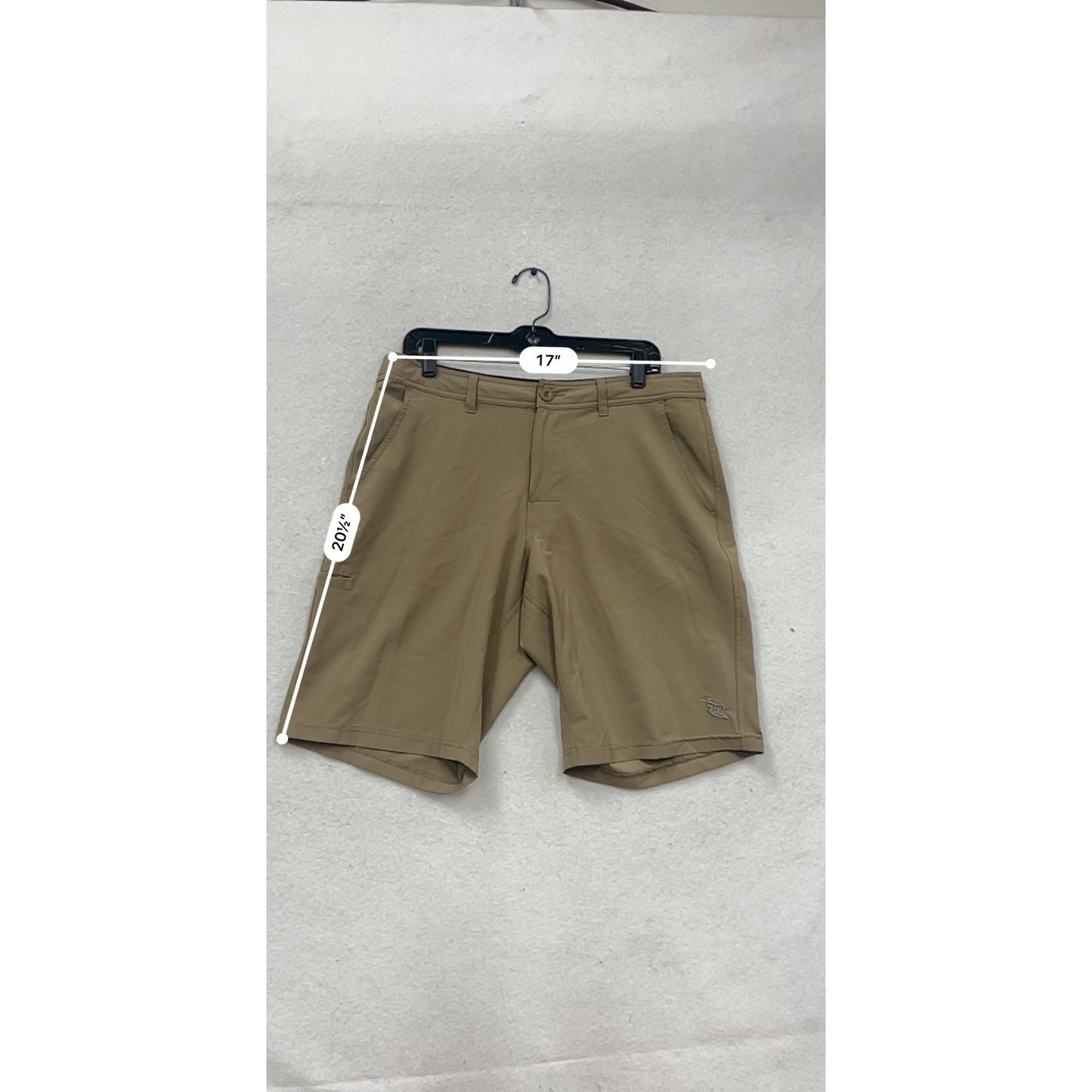 DaHui Khaki Performance Shorts Size 34 #435A