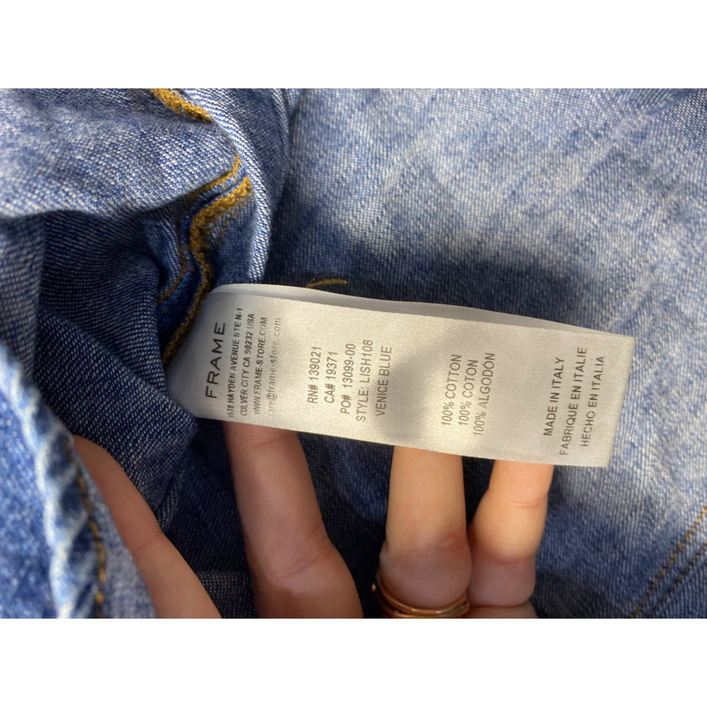 Womens Frame Denim Button Up #5065
