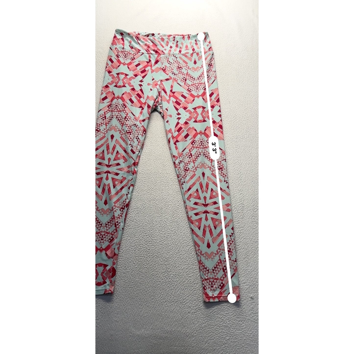 LuLaRoe Tall & Curvy Leggings With Geometric Pattern #9197