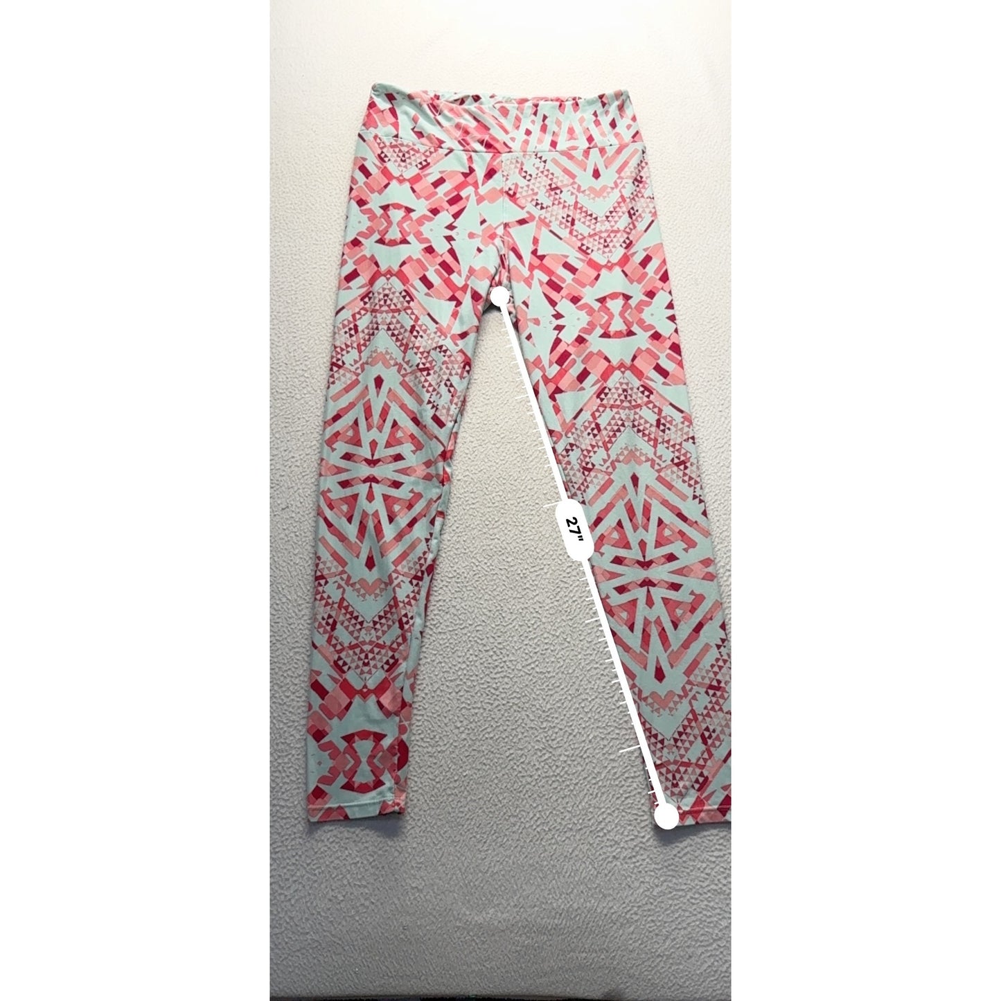 LuLaRoe Tall & Curvy Leggings With Geometric Pattern #9197