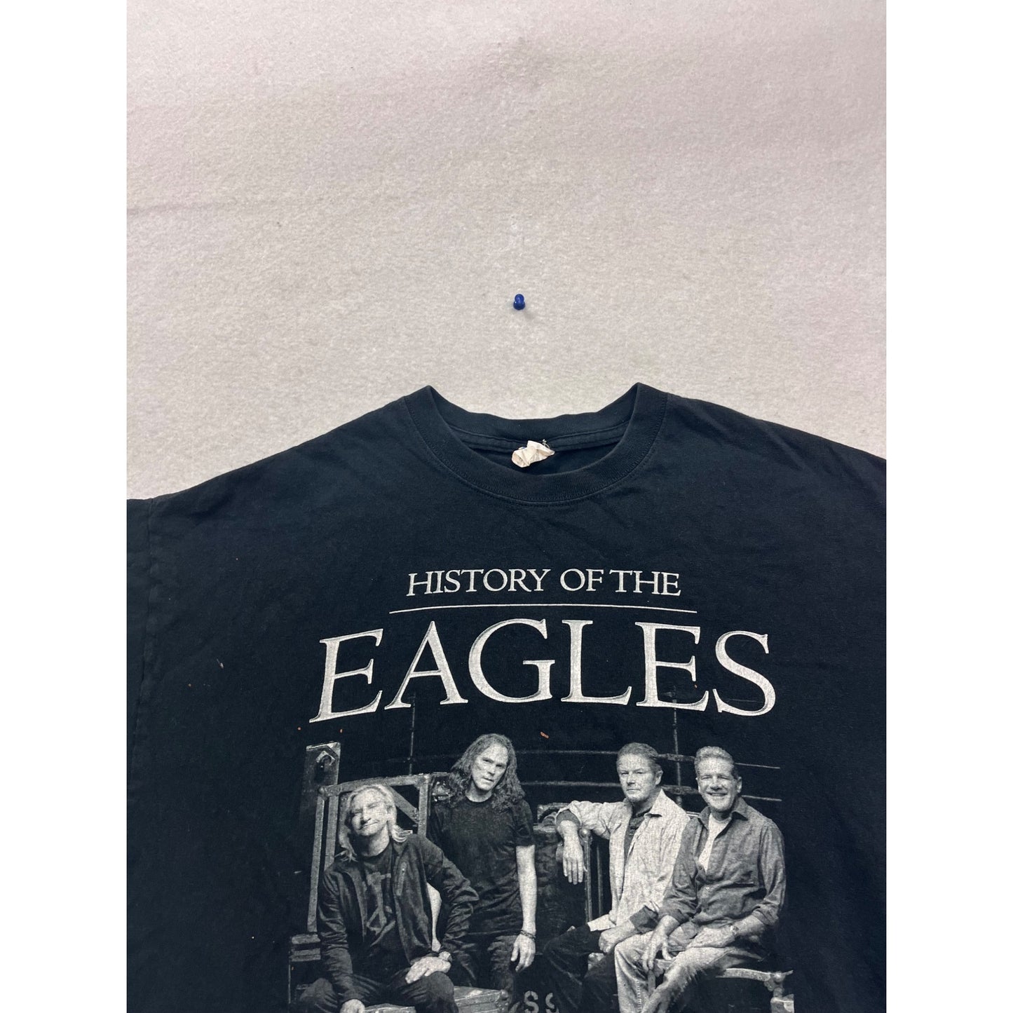 History Of The Eagles 2014 Tour T-Shirt XL Anvil Black #574A