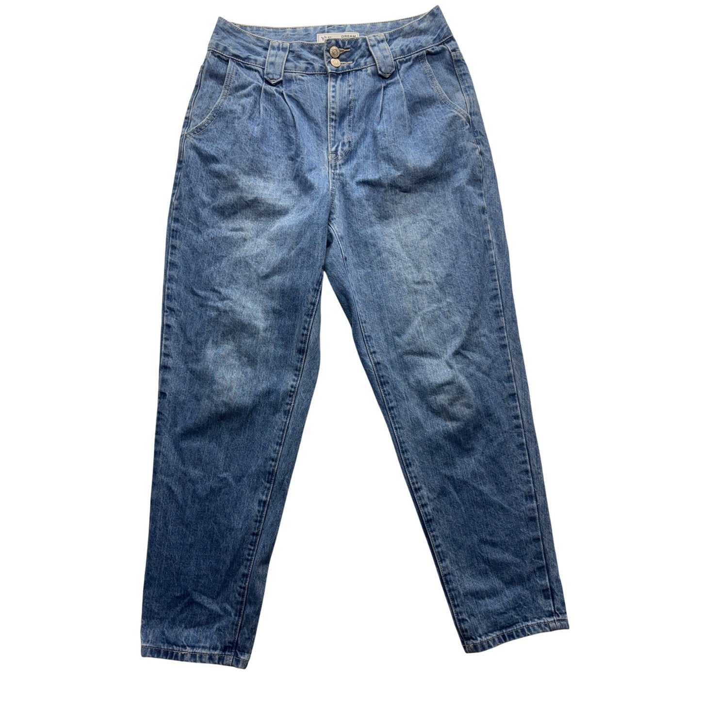 YMI Dream Authentic Denim High Waist Tapered Jeans Size 27 Blue #9660