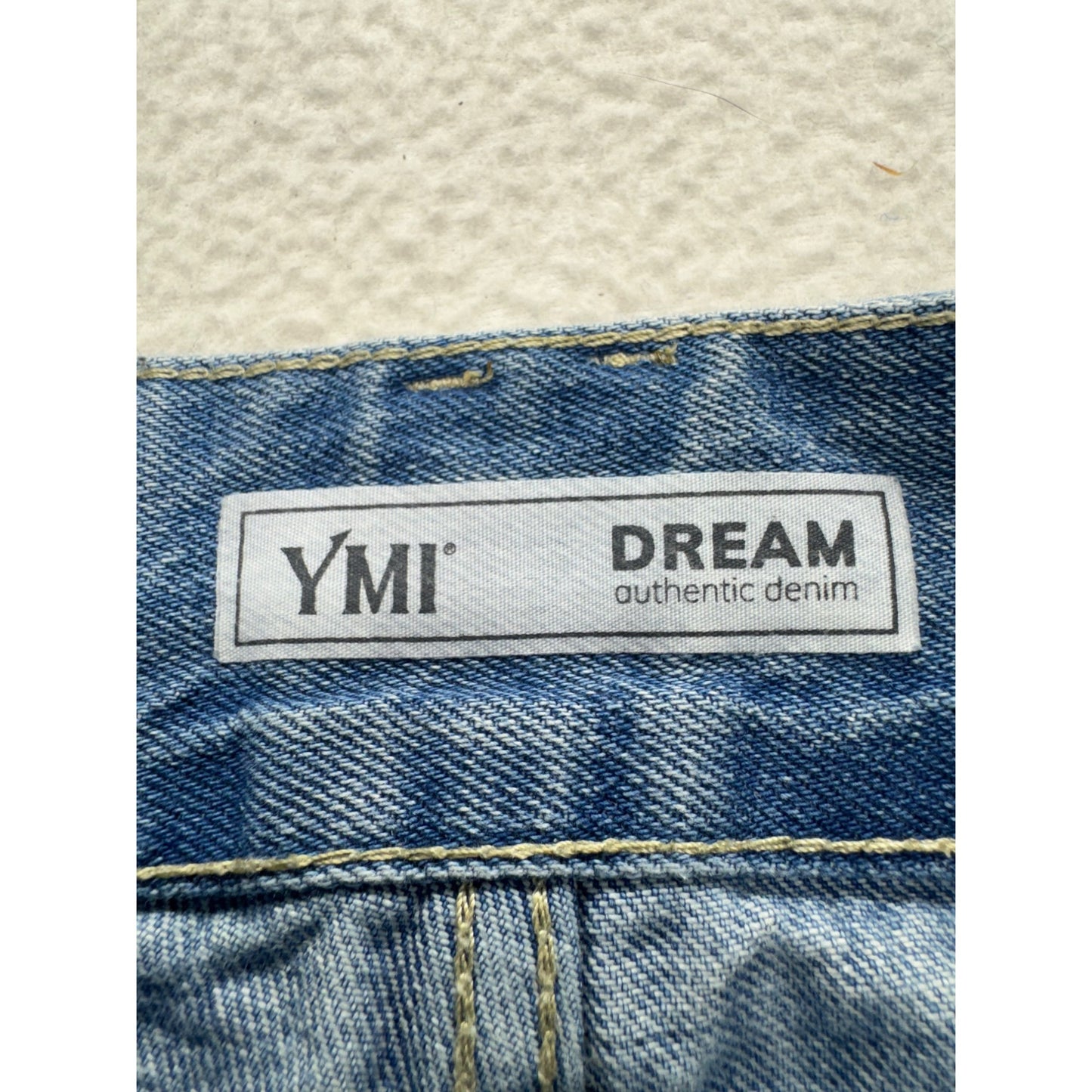 YMI Dream Authentic Denim High Waist Tapered Jeans Size 27 Blue #9660