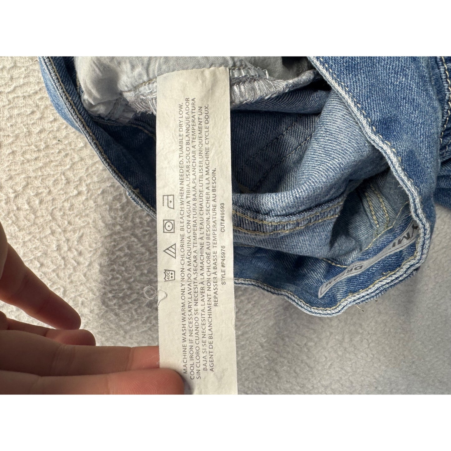 YMI Dream Authentic Denim High Waist Tapered Jeans Size 27 Blue #9660