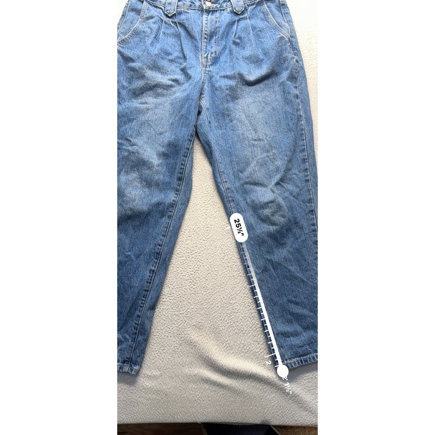 YMI Dream Authentic Denim High Waist Tapered Jeans Size 27 Blue #9660