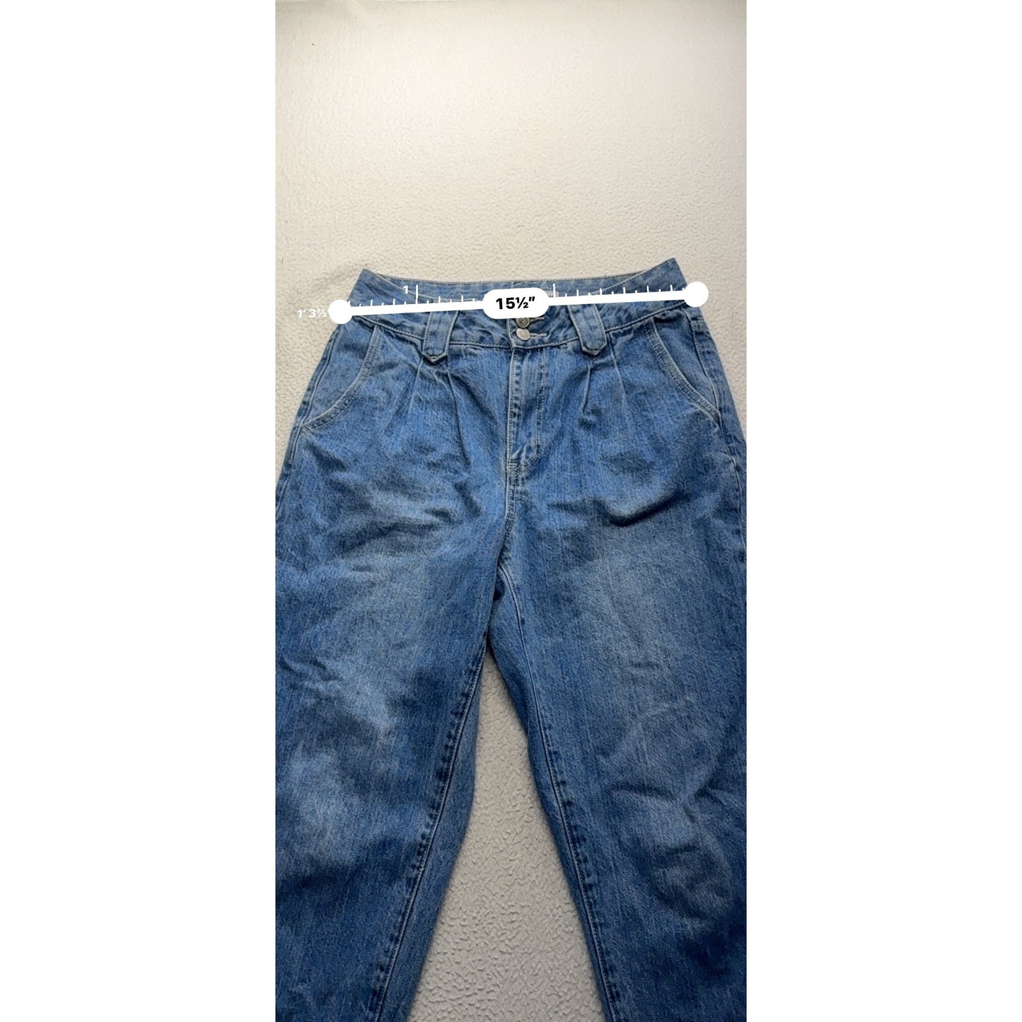 YMI Dream Authentic Denim High Waist Tapered Jeans Size 27 Blue #9660
