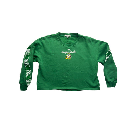 Women’s Oregon ducks cropped Longsleeve #5572