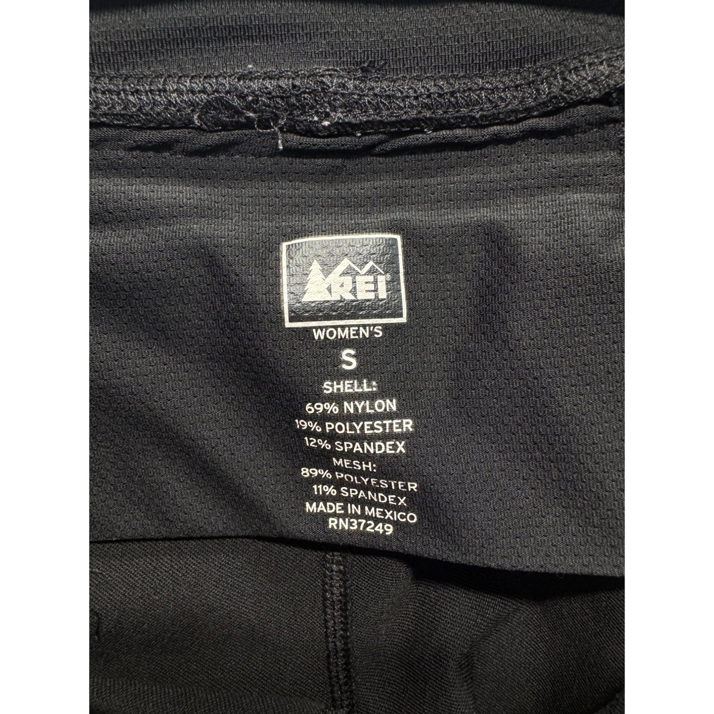 REI Small Black Hiking Pants Nylon Polyester & Spandex #9145