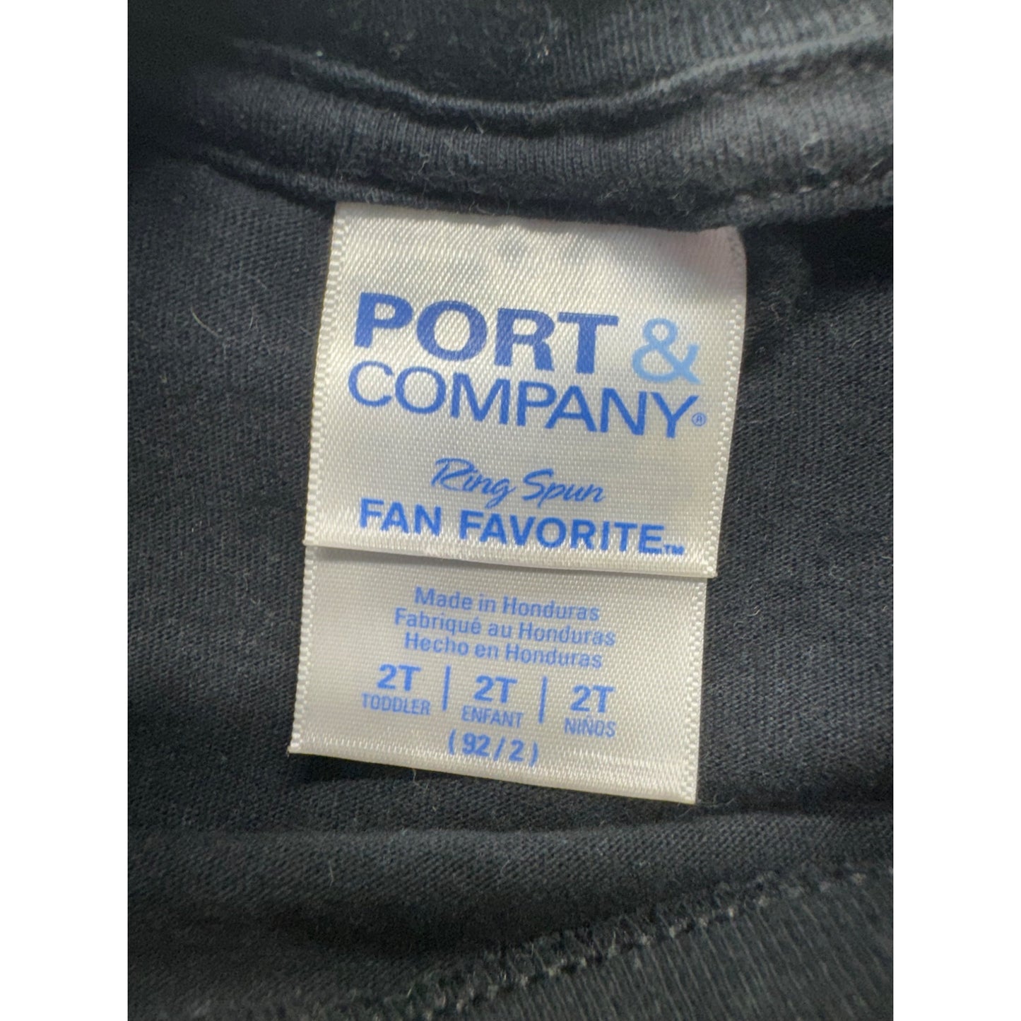 Unicorn Security Toddler T-Shirt 2T Port & Company Black 100% Cotton #9364