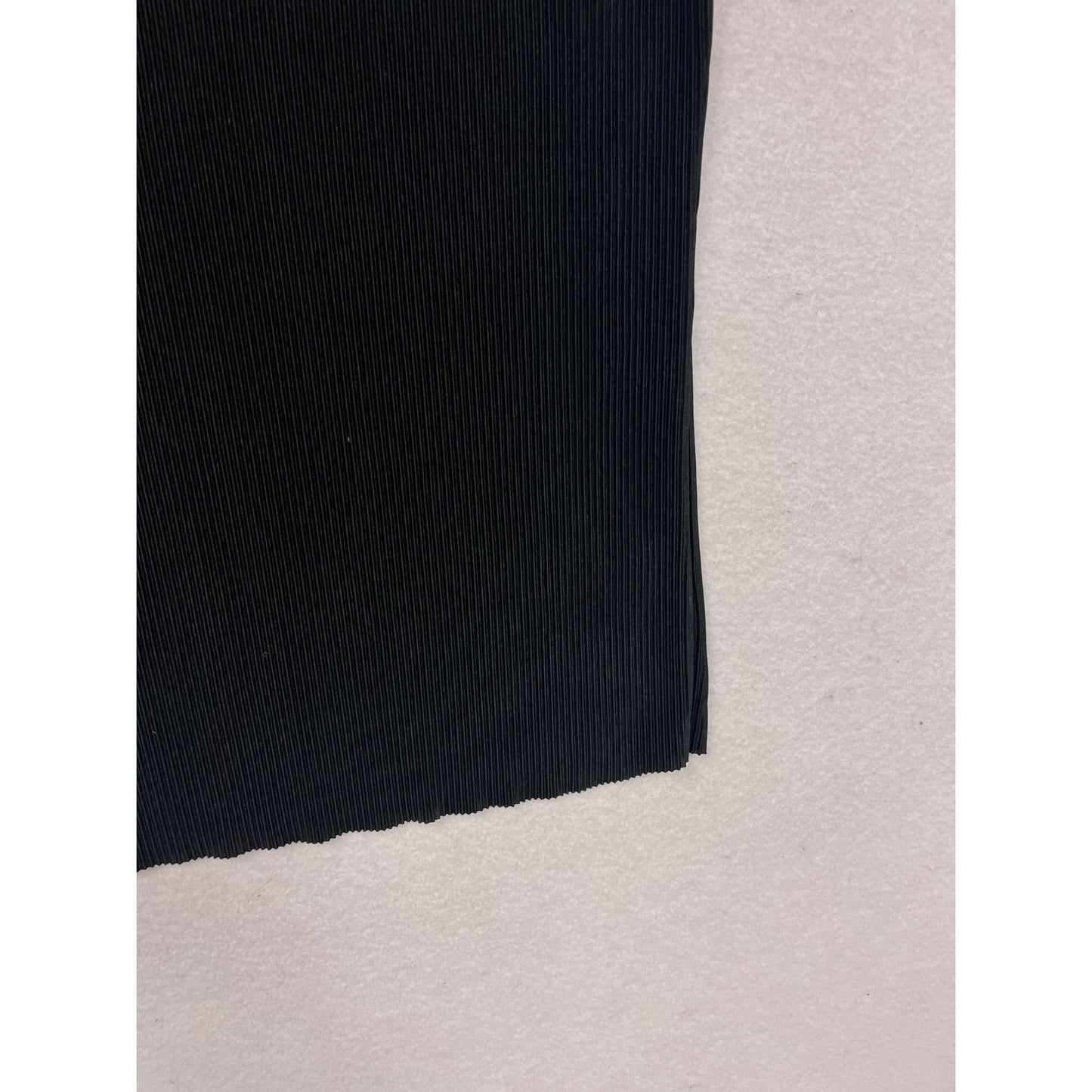 Pleione Black Pleated Sleeveless Top M #357A