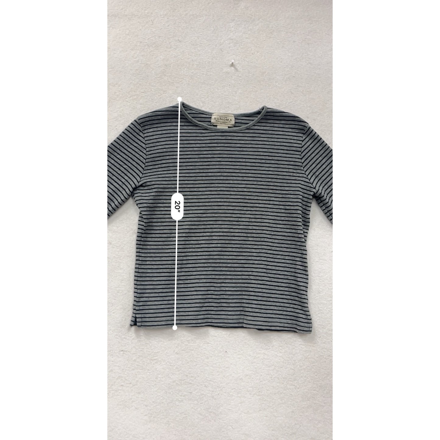 Sonoma Striped Long Sleeve Cotton Shirt #8506