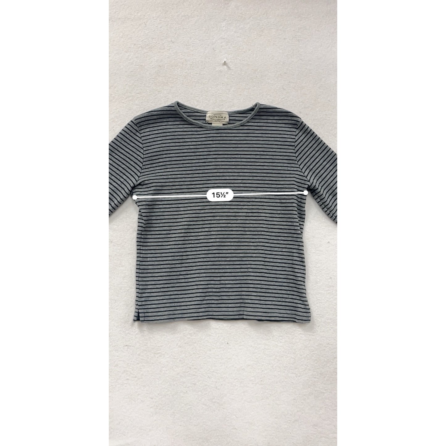 Sonoma Striped Long Sleeve Cotton Shirt #8506