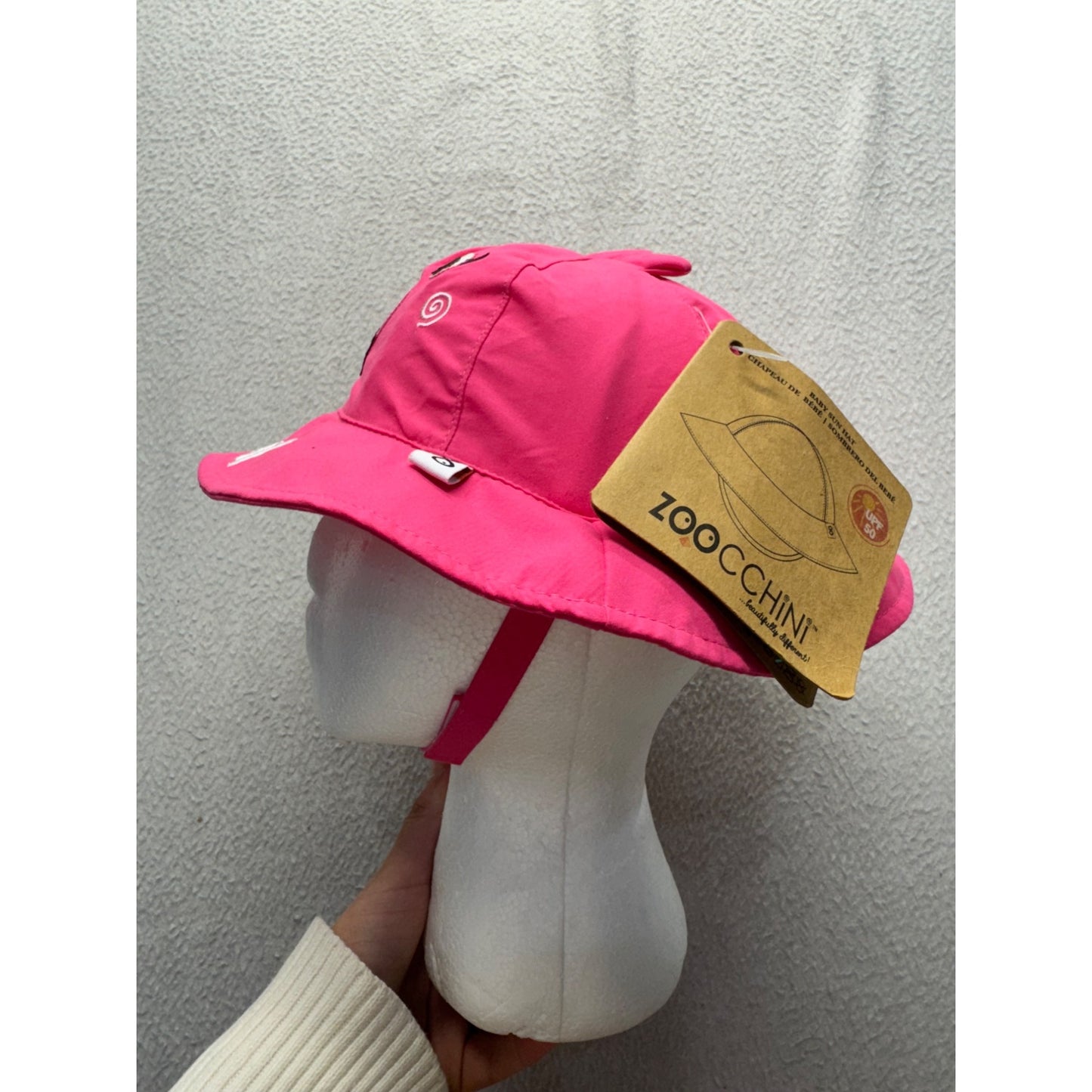 Zoocchini Baby Sun Hat Flamingo Design Pink UPF 50+ Embroidered "Mabel" #9858