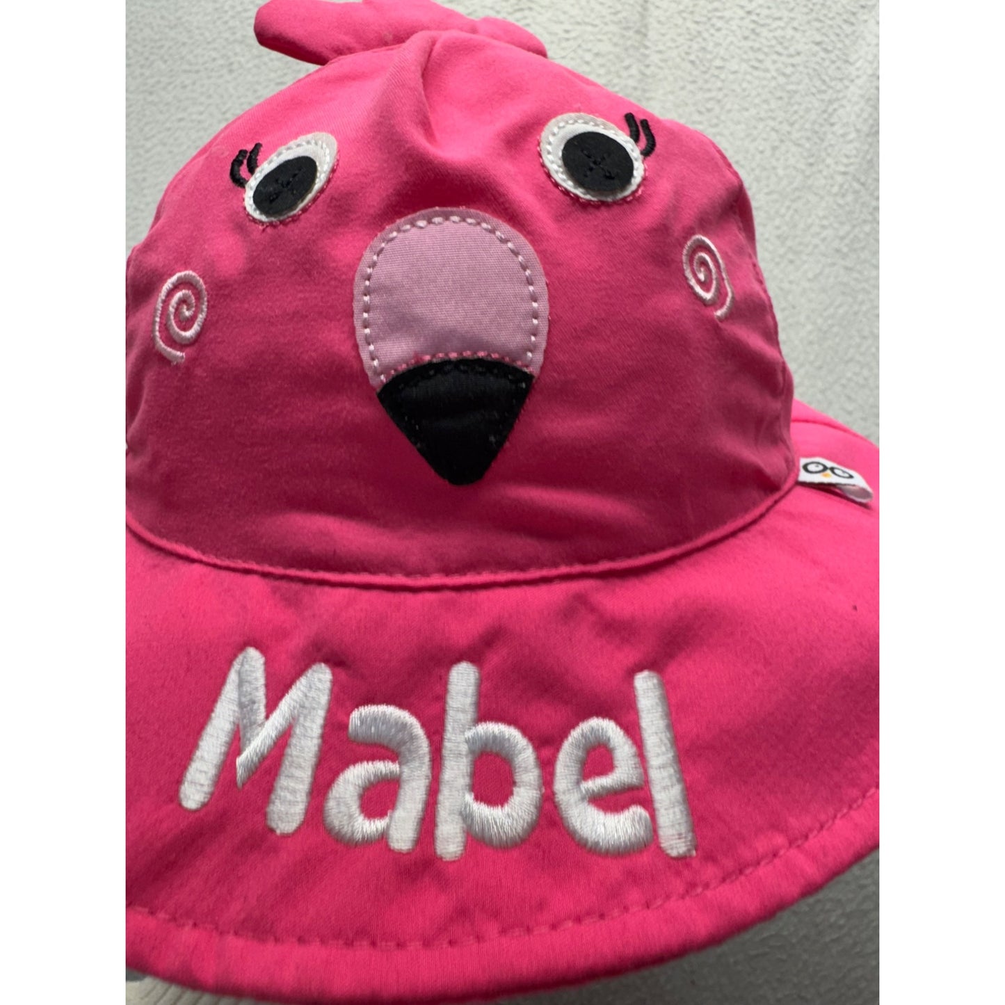 Zoocchini Baby Sun Hat Flamingo Design Pink UPF 50+ Embroidered "Mabel" #9858