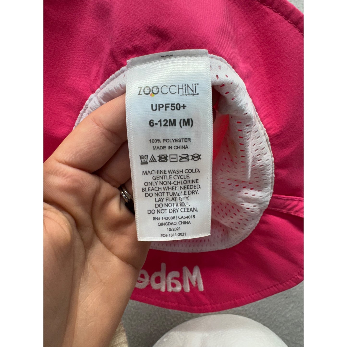 Zoocchini Baby Sun Hat Flamingo Design Pink UPF 50+ Embroidered "Mabel" #9858