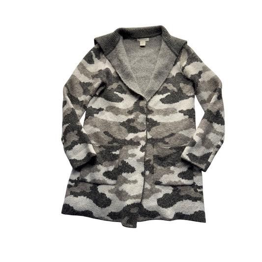 Christian Siriano Camouflage Open Front Cardigan Size M #9035