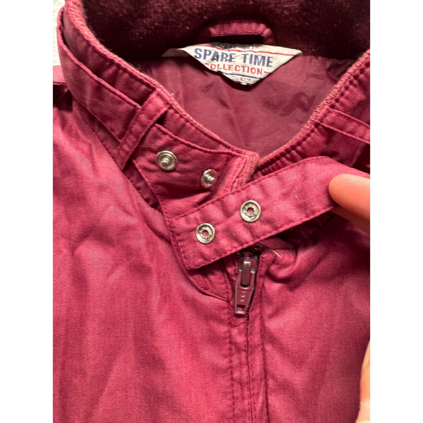 Vintage Montgomery Ward Spare Time Collection Red Bomber Jacket L 42-44 #9093