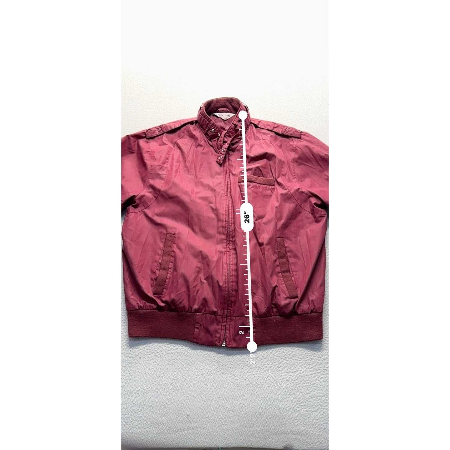 Vintage Montgomery Ward Spare Time Collection Red Bomber Jacket L 42-44 #9093