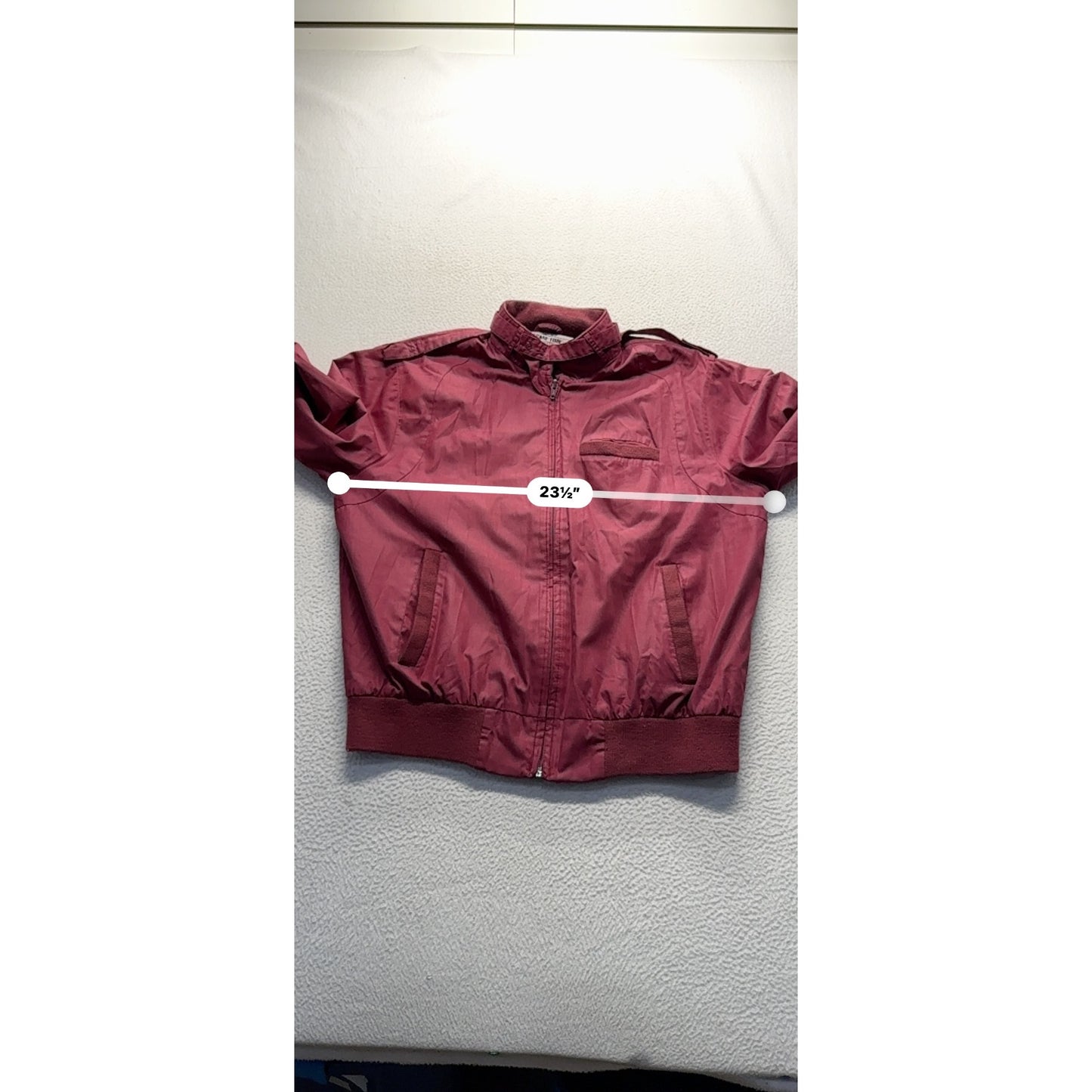 Vintage Montgomery Ward Spare Time Collection Red Bomber Jacket L 42-44 #9093