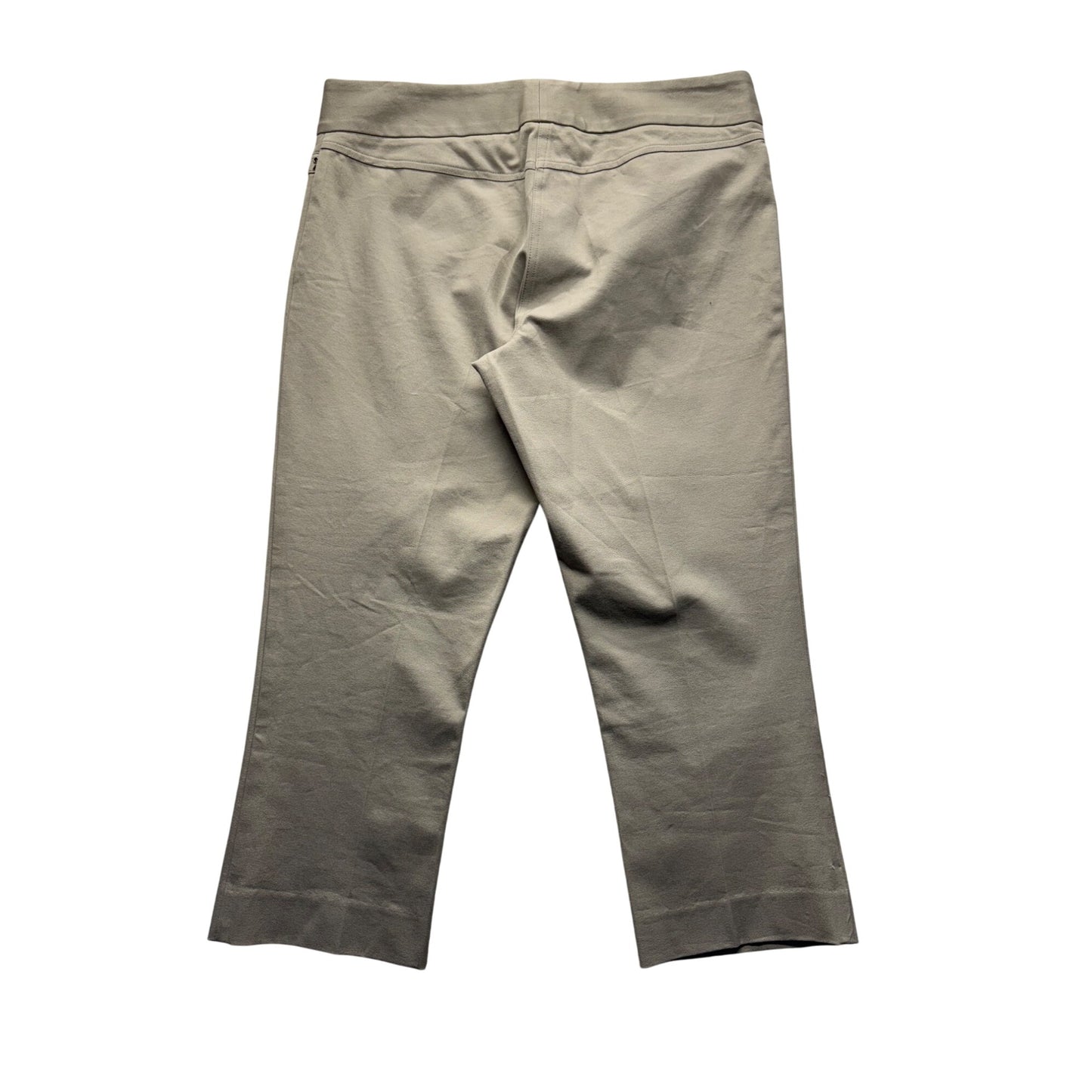 Alfani Beige Cropped Pants Size 8 Cotton Blend Machine Washable #236B