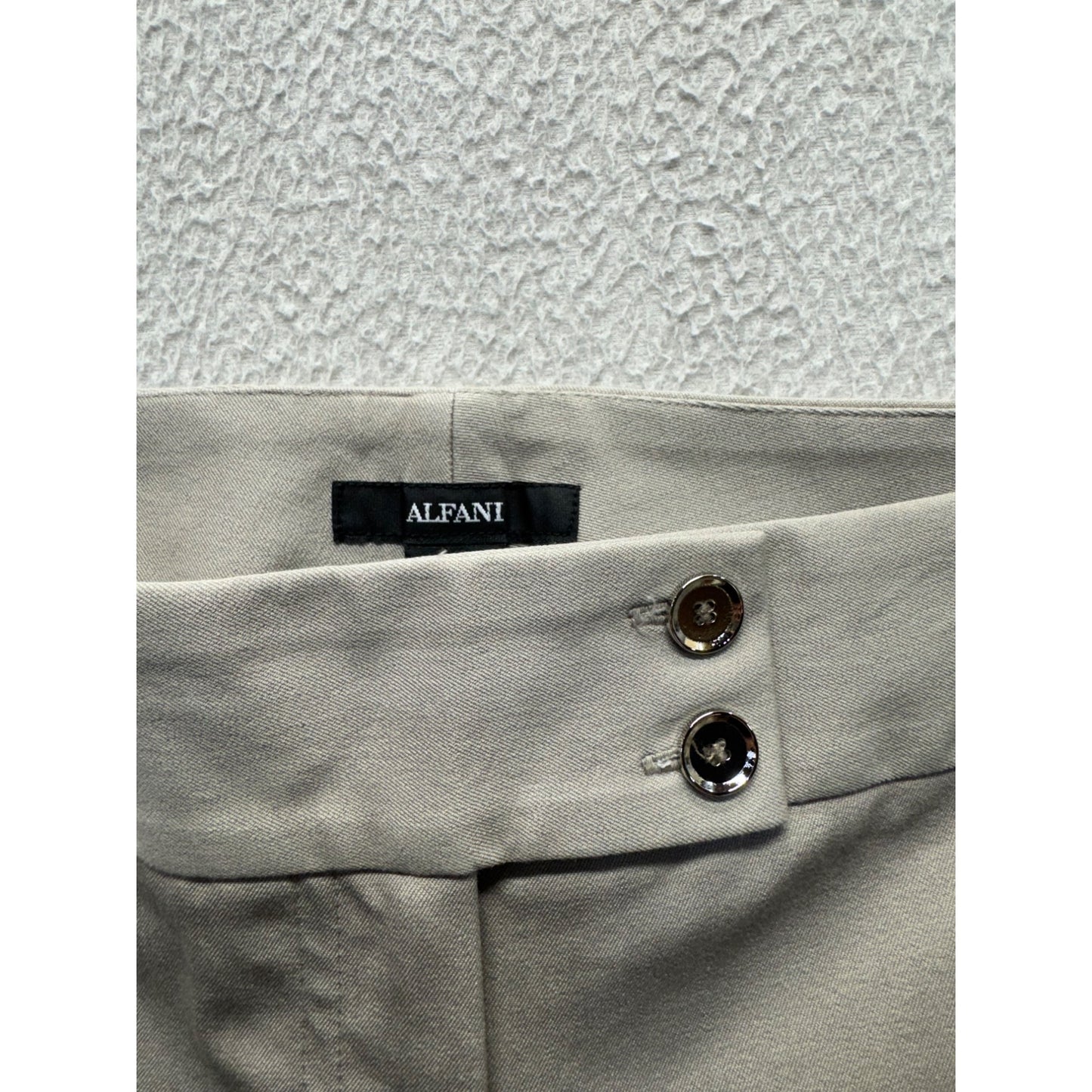 Alfani Beige Cropped Pants Size 8 Cotton Blend Machine Washable #236B