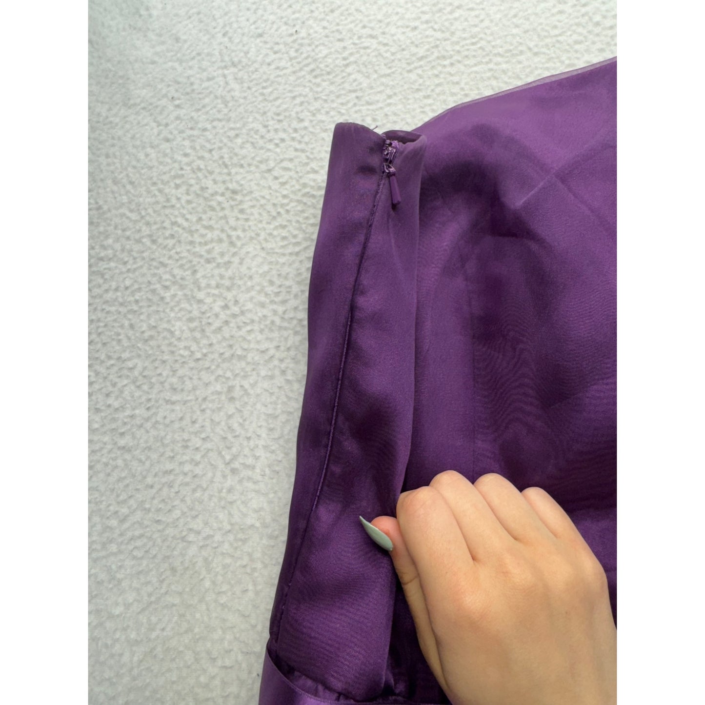 After Six One-Shoulder African Violet Dress 14SP  #7843