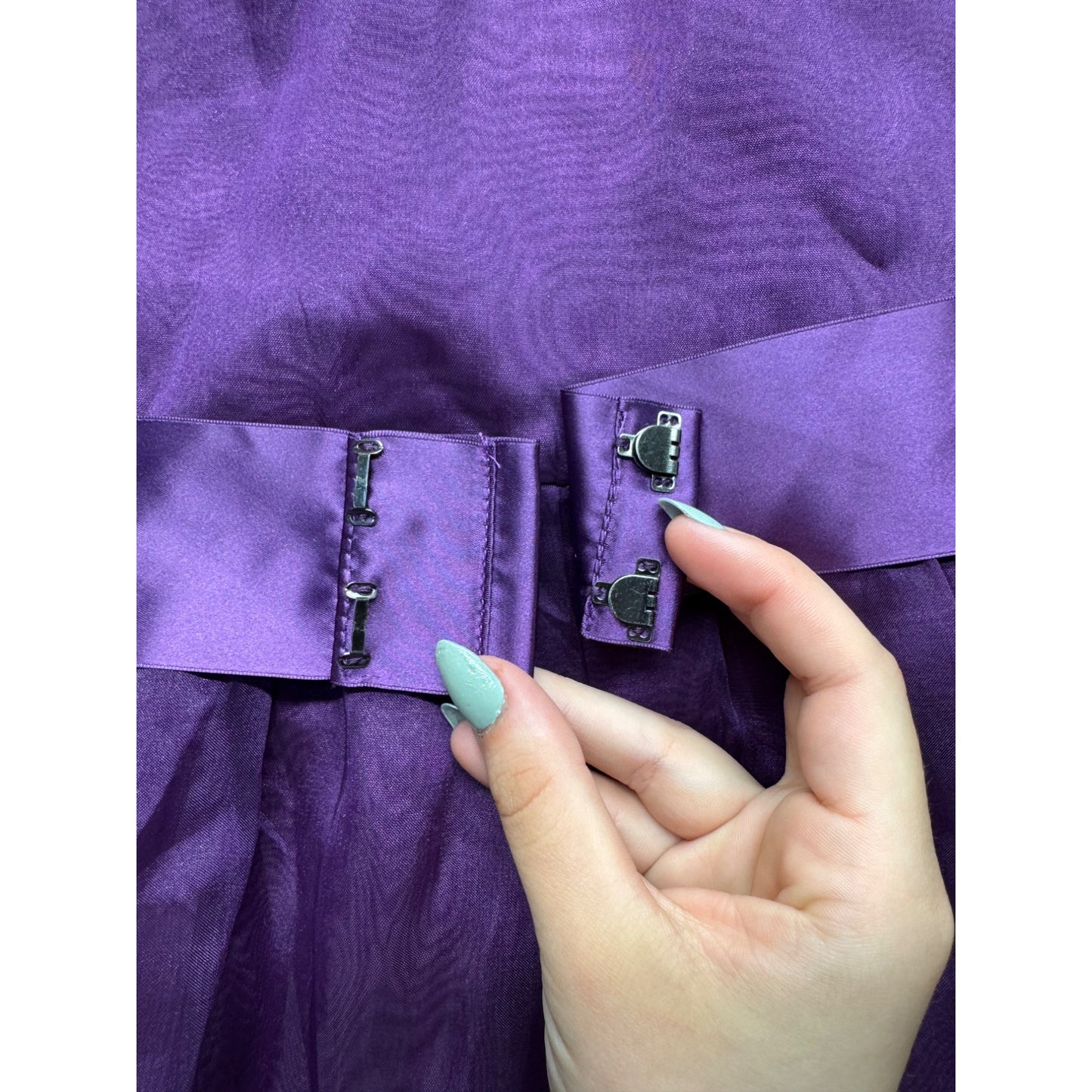 After Six One-Shoulder African Violet Dress 14SP  #7843