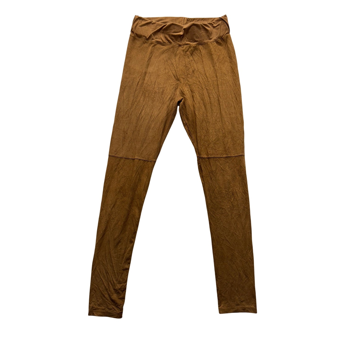 Brown Paper Crane High-Waist Stretchy Leggings M Polyester/Spandex 281B