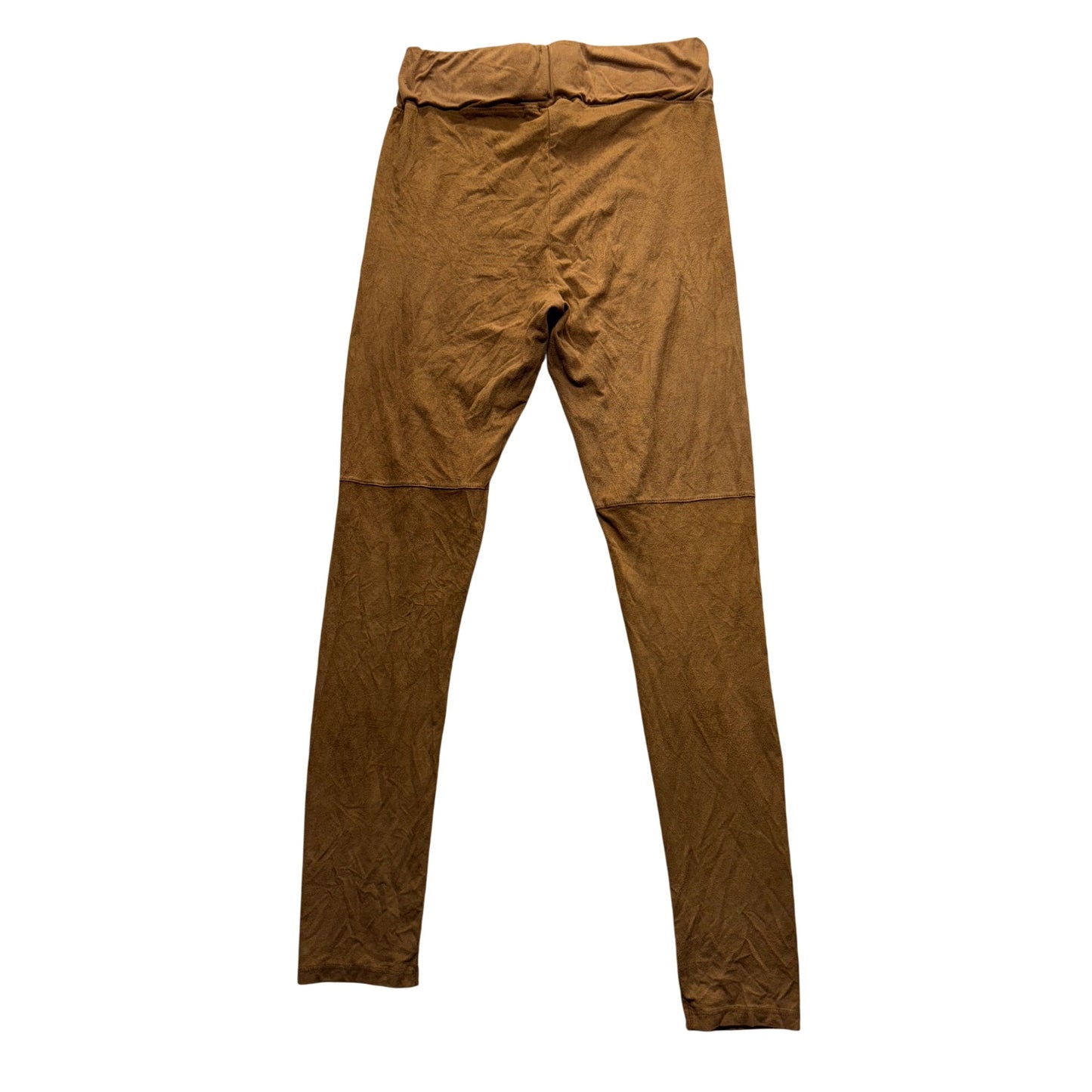 Brown Paper Crane High-Waist Stretchy Leggings M Polyester/Spandex 281B