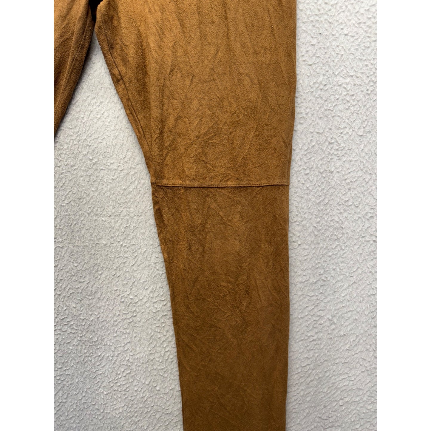 Brown Paper Crane High-Waist Stretchy Leggings M Polyester/Spandex 281B
