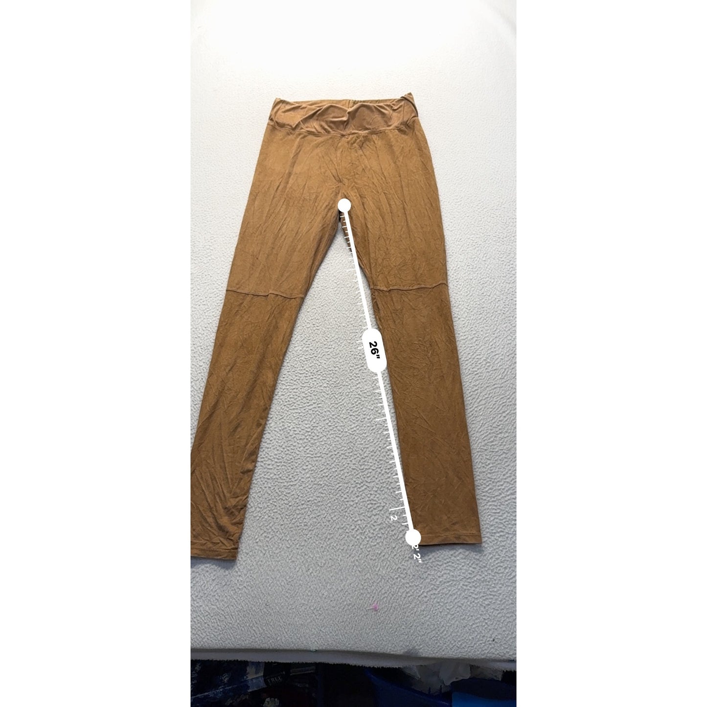Brown Paper Crane High-Waist Stretchy Leggings M Polyester/Spandex 281B