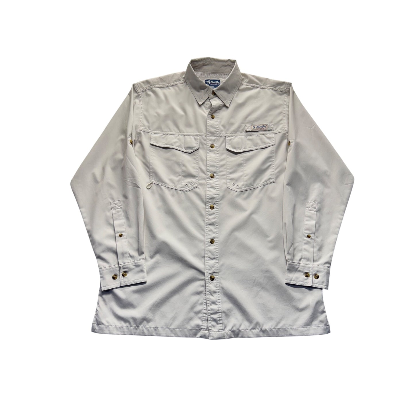 Bimini Bay Outfitters Long-Sleeve Fishing  M W/Vented Back & Pockets #9122