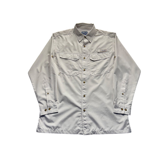 Bimini Bay Outfitters Long-Sleeve Fishing  M W/Vented Back & Pockets #9122