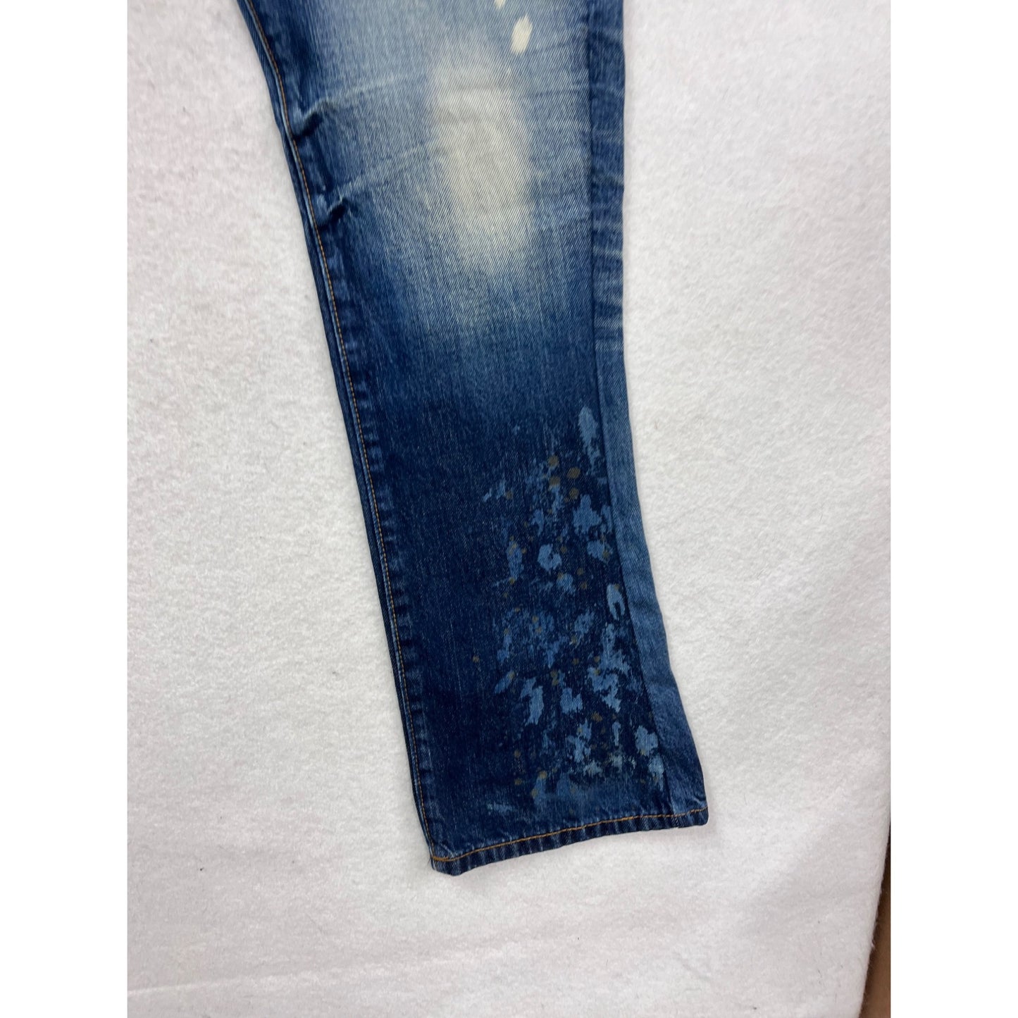Cult Of Individuality Distressed Bootcut Jeans Size 38 Blue Denim #799A
