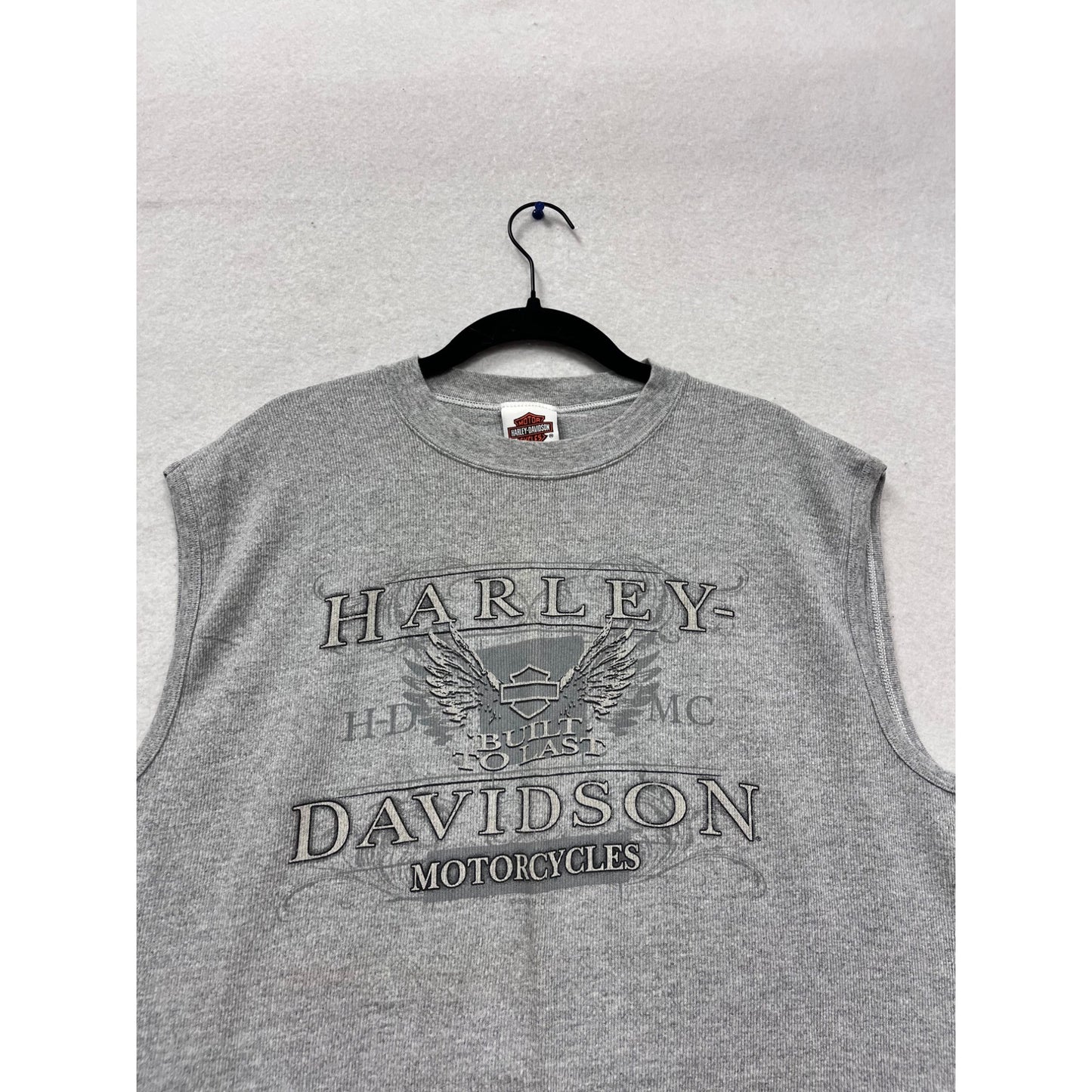 Harley-Davidson Albany Georgia X-Large Sleeveless Gray T-Shirt #616A