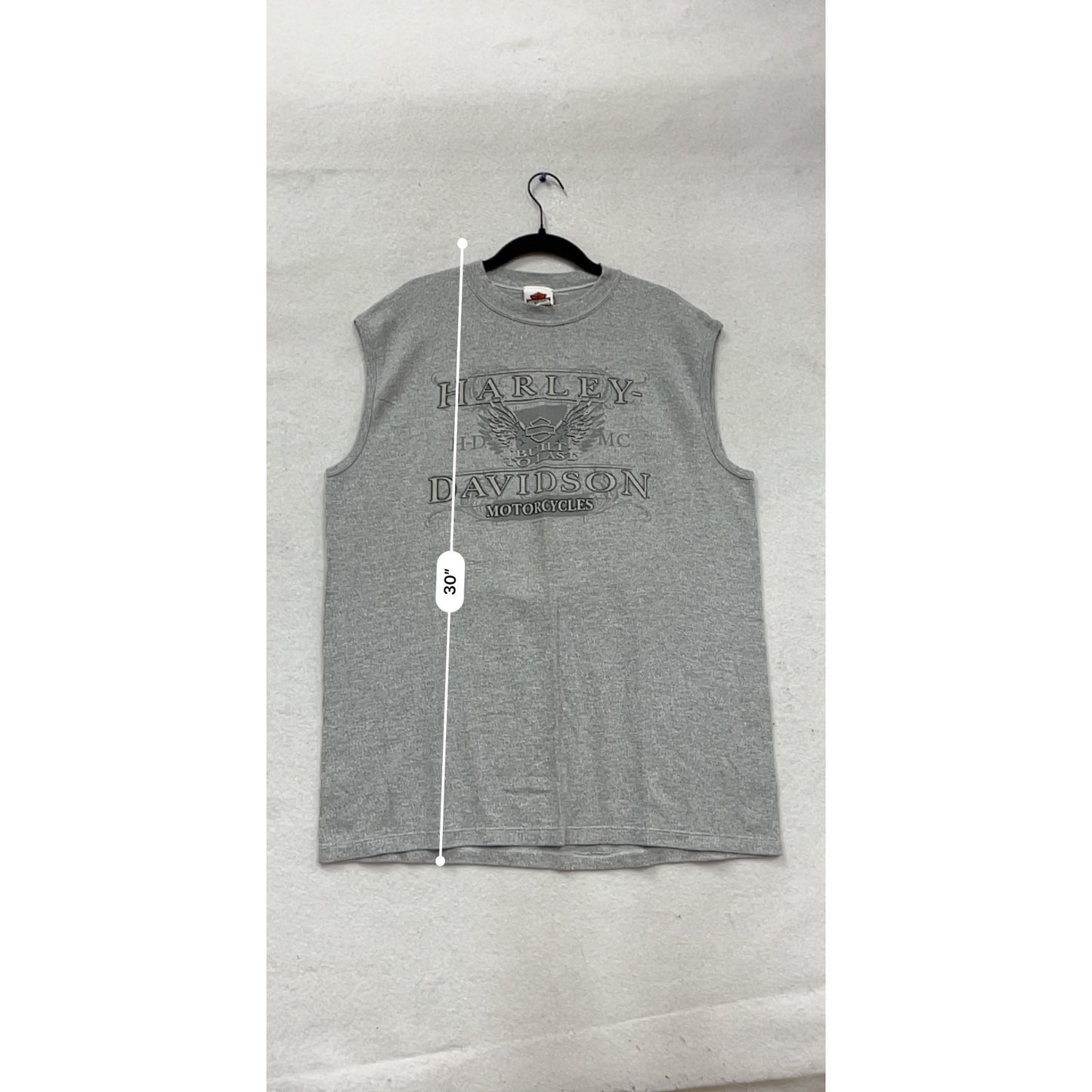 Harley-Davidson Albany Georgia X-Large Sleeveless Gray T-Shirt #616A