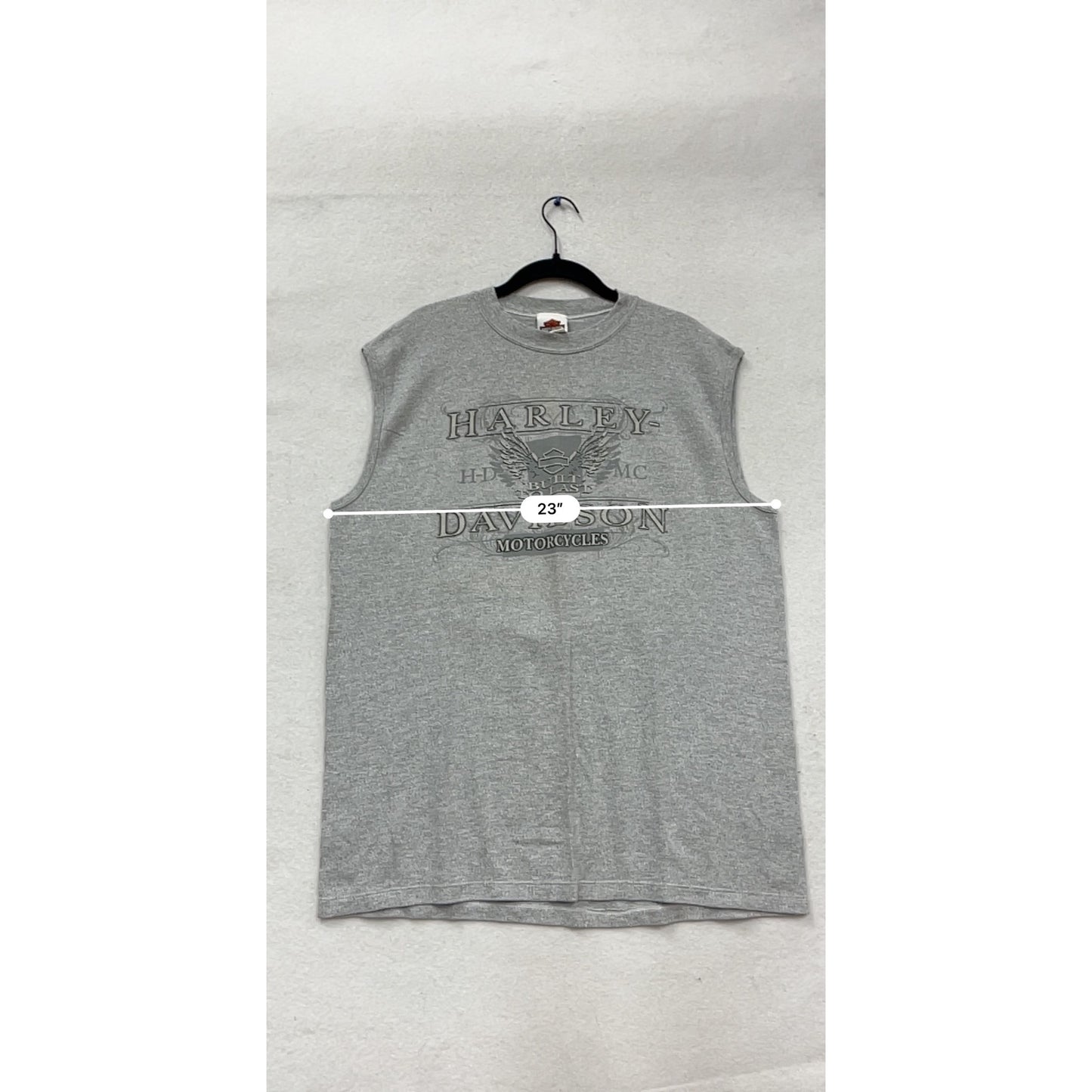 Harley-Davidson Albany Georgia X-Large Sleeveless Gray T-Shirt #616A