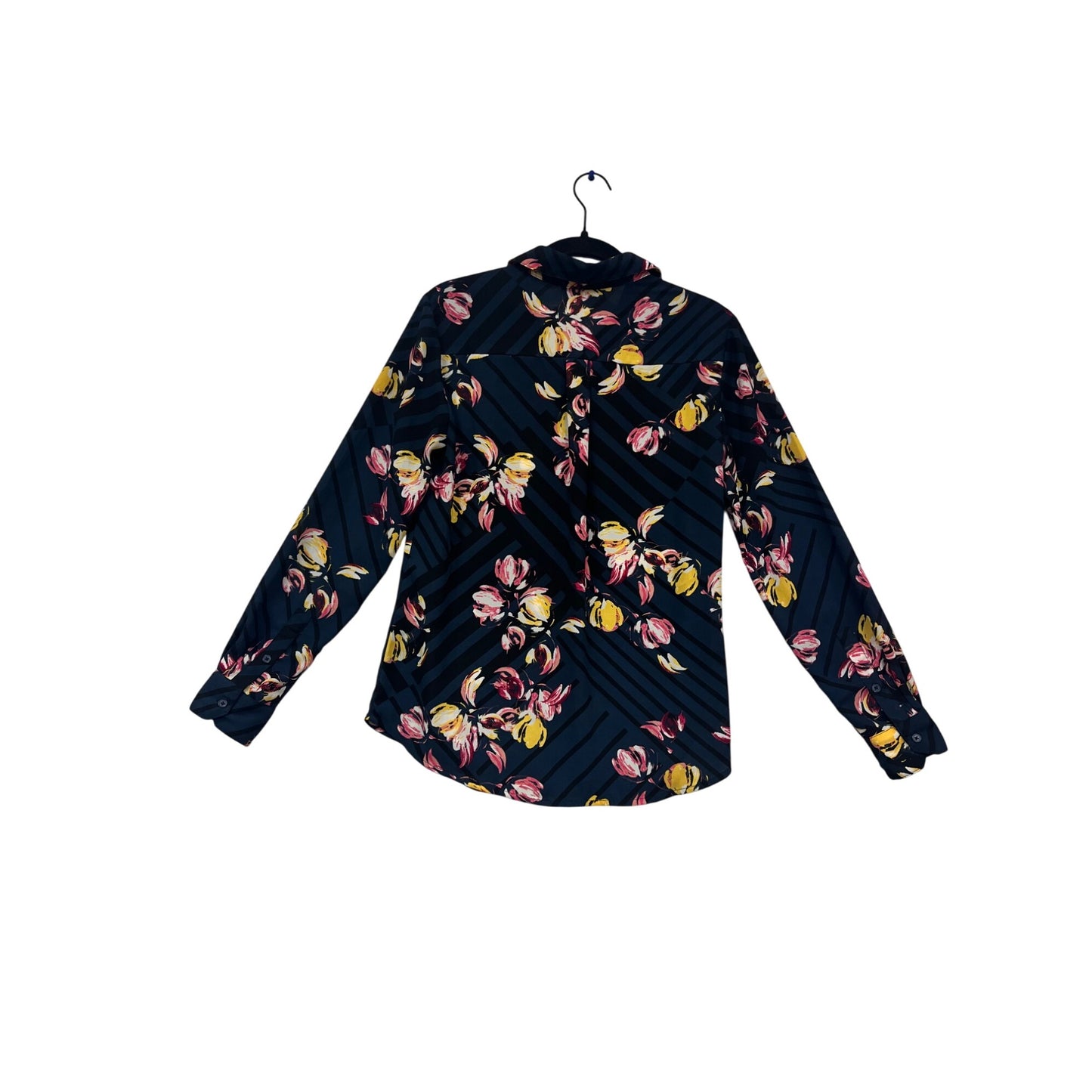 Banana Republic Floral & Striped Blouse XS #666A