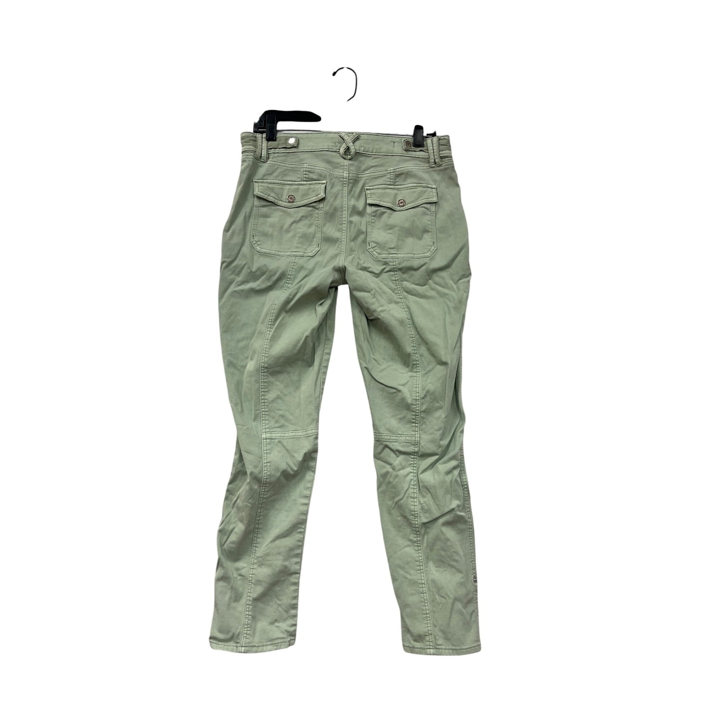 Womens WHBM Light Green Mid-Rise Utility Pants Size 8 #6737