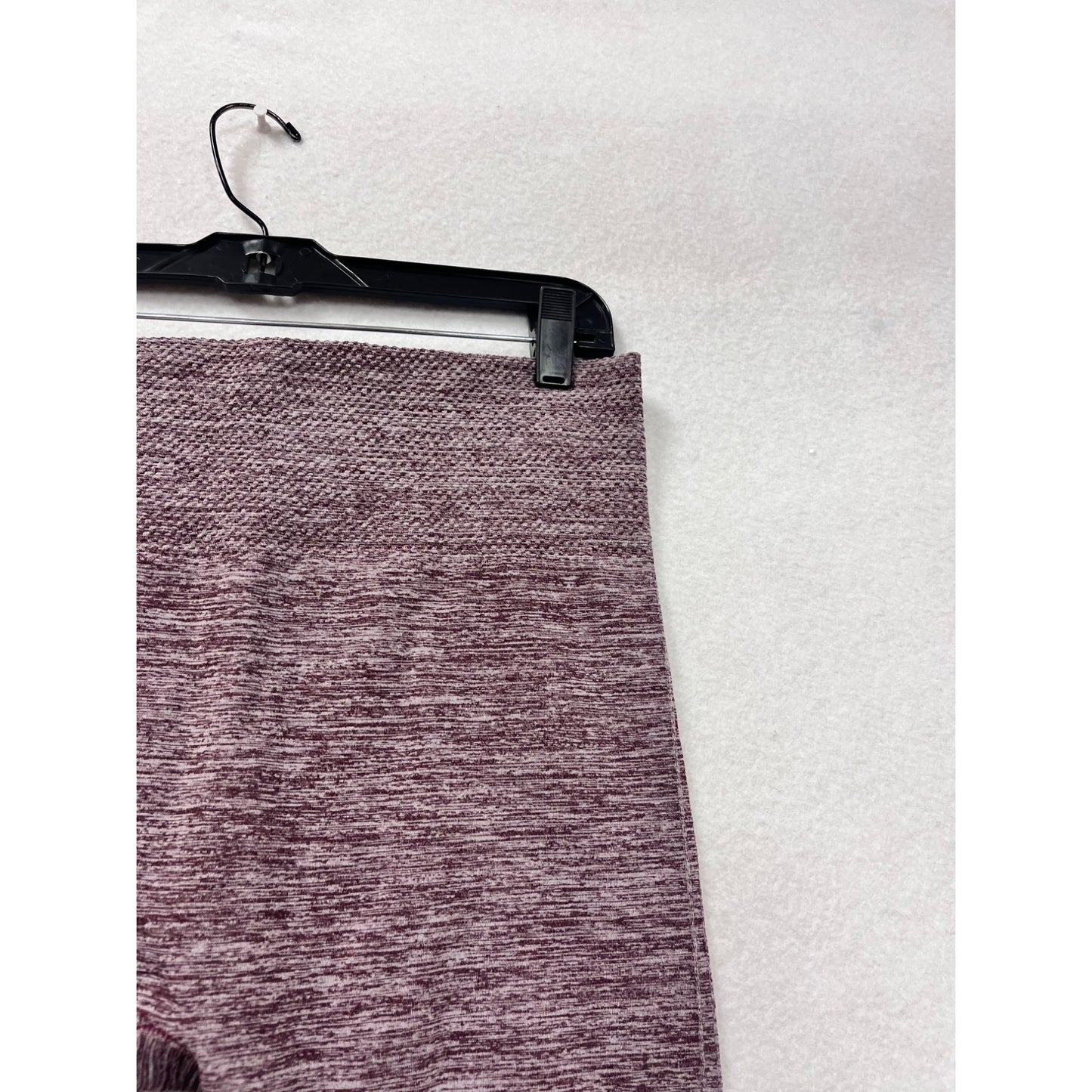 Womens L/XL Marled Purple High-Waist Leggings By One5One #8473