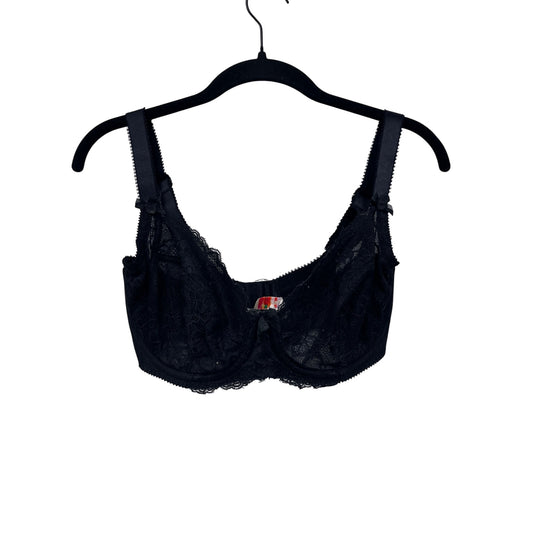 Parfait By Affinitas Black Lace Underwire Full Coverage Bra Size 32FF #8745