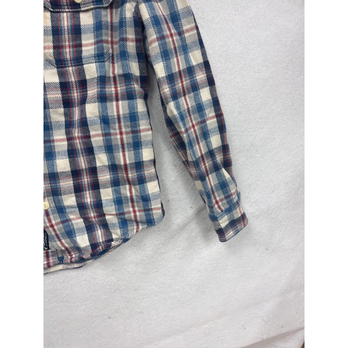American Eagle Outfitters Mens Plaid Button-Down Shirt S/P 1A